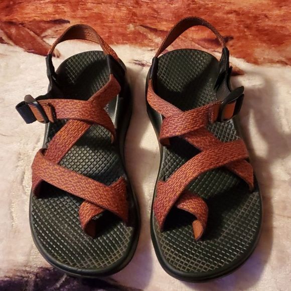 Chaco Z/1 Lizard USA Made Colorado Rust Classic Toe Loop Sandals‎ Women's 7 - Picture 1 of 7